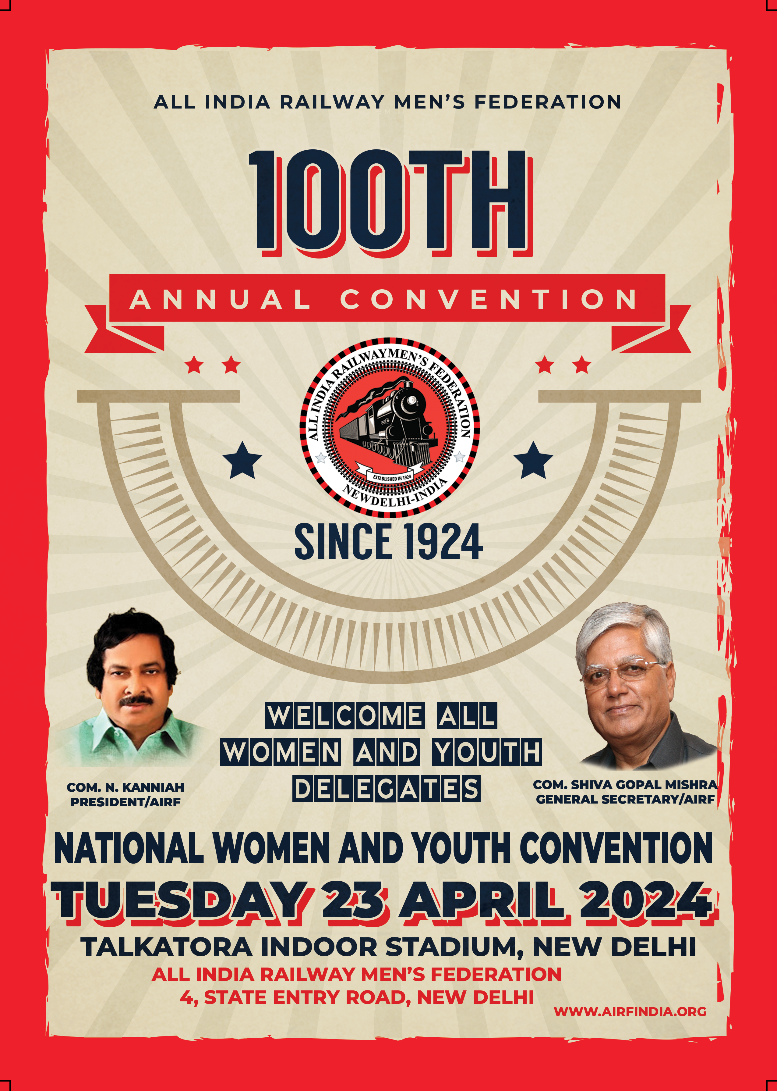 Railway Men Prepare for Grand Event – 100th Annual Convention of AIRF