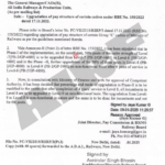 Upgradation of Certain Cadres Under RBE No. 155/2022 Dt. 17.11.2022