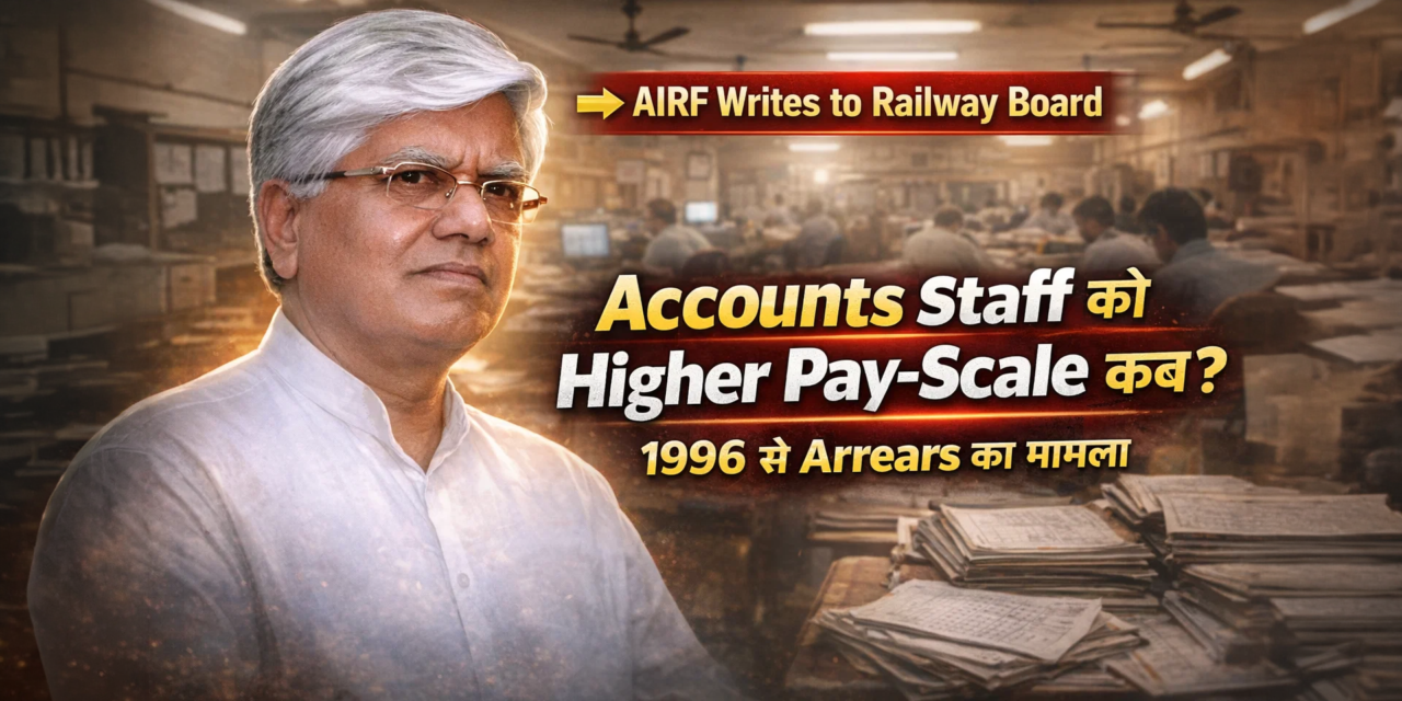 Grant of higher pay-scales to Railway Accounts Staff with retrospective effect from 01.01.1996 on actual basis – reg.