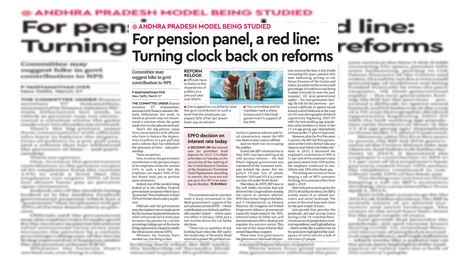 Nps Clock NPS UPDATE ON FINANCIAL EXPRESS - Turning clock back on reforms ...