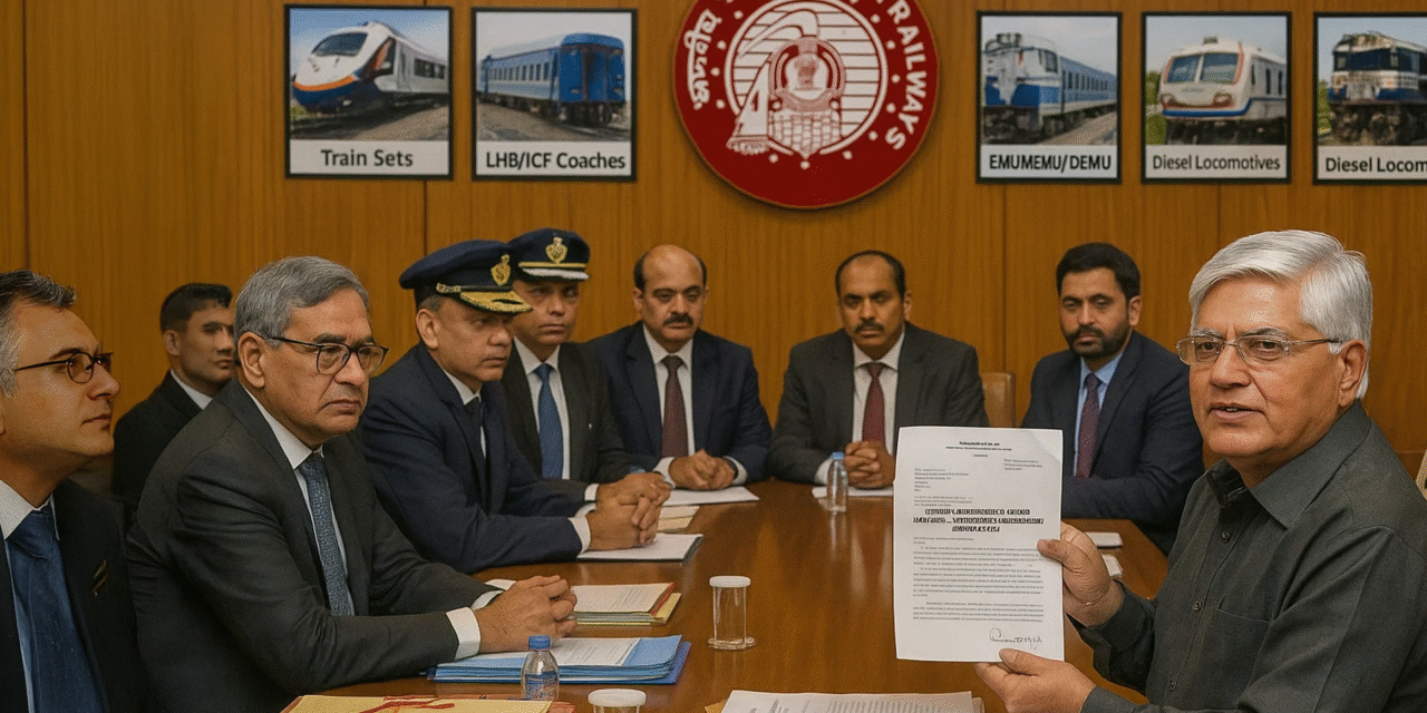 Request for Revision & held in abeyance of Instructions issued on Manpower Management of Mechanical & Electrical Officers/Staff in Maintenance of Train Sets, LHB/ICF Coaches, EMU/MEMU/DEMU & Diesel Locomotives – Letter to Railway Board – 02.08.2025