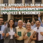 Cabinet approves additional instalment of three per cent Dearness Allowance to Central Government employees and Dearness Relief to Pensioners