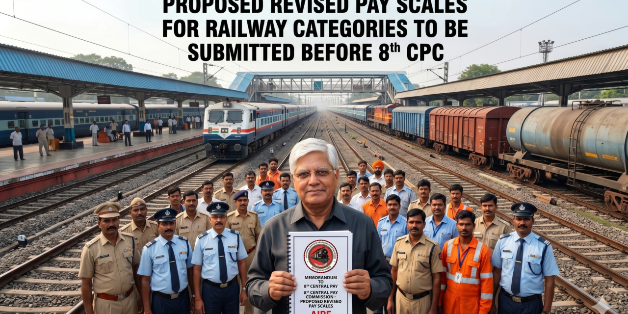Proposed Revised Pay Scales for Railway Categories to be submitted before 8th CPC