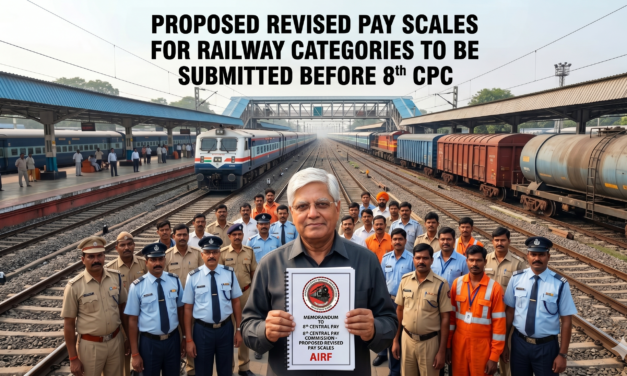 Proposed Revised Pay Scales for Railway Categories to be submitted before 8th CPC