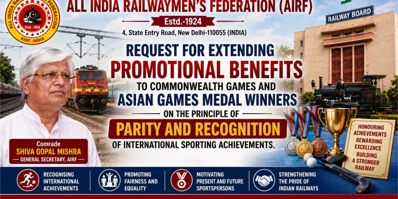 Extending promotional benefits to Commonwealth Games and Asian Games Medal Winners on the principle of parity and recognition of international sporting achievements.